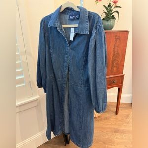 NWT Gap Denim dress is size S Tall